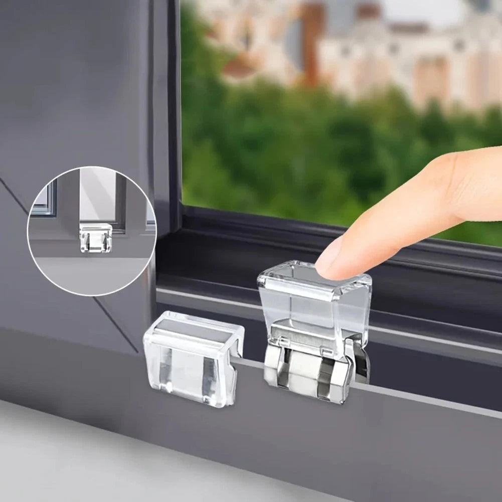 Sliding Window Lock Installation Clips 10PCS for Home Safety