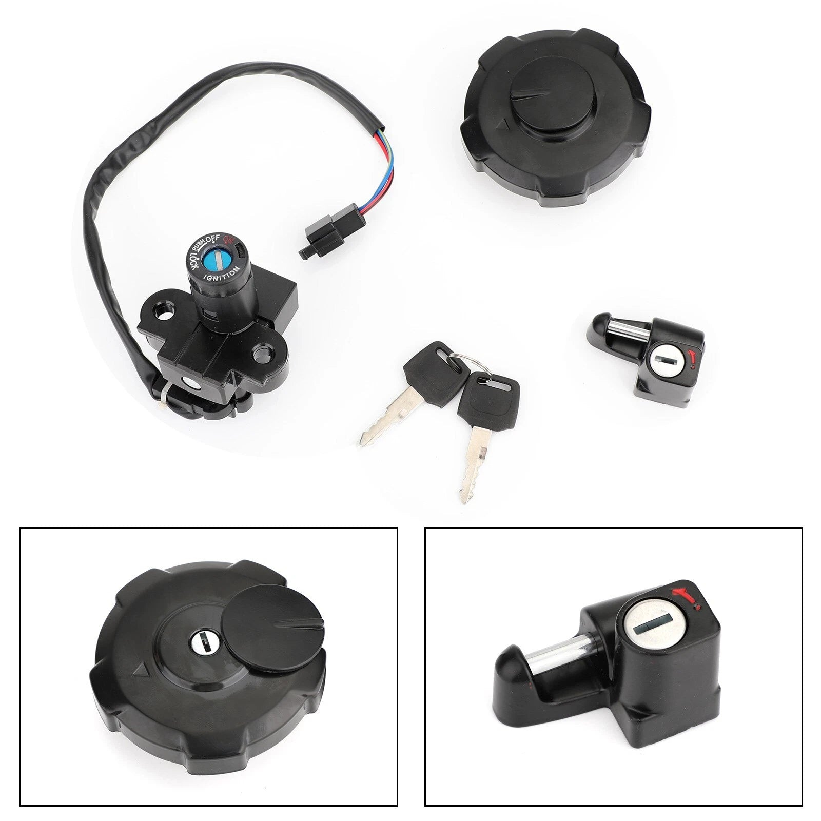 Ignition Switch & Fuel Gas Cap Key for Honda XR650L (1993–2017) 35010-MY6-L40