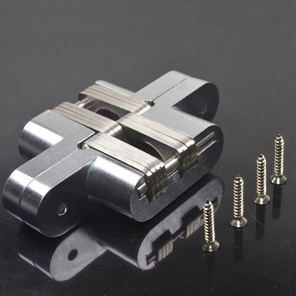 2X Invisible Cross Hinges for Cabinet Cupboard Doors