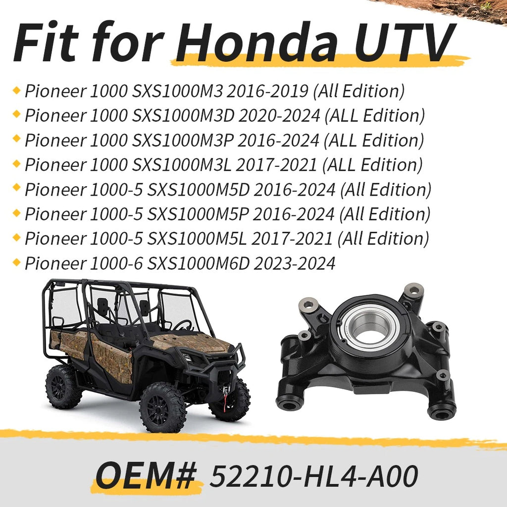 Right Rear Knuckle Set for Honda Pioneer 1000-5 (2016–2024) 52260-HL4-A00