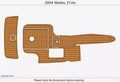 EVA Foam Faux Teak Deck Flooring for Malibu 21 VLX (2004)