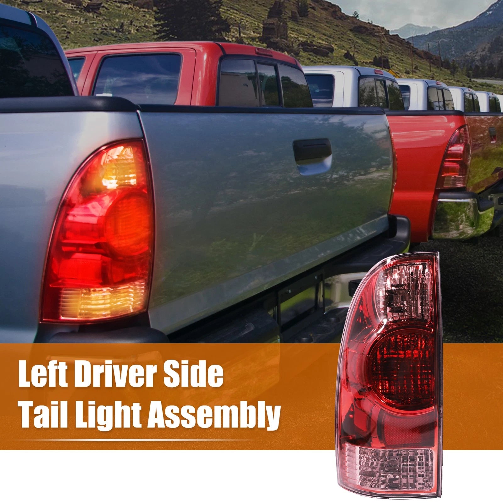 Left Side Tail Light Assembly for Toyota Tacoma (2005–2015) Rear Brake Lamp