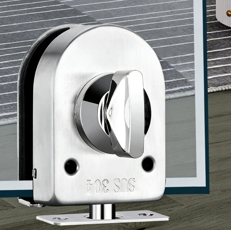 3-Digit Combination Frameless Glass Lock - Indoor/Outdoor Use