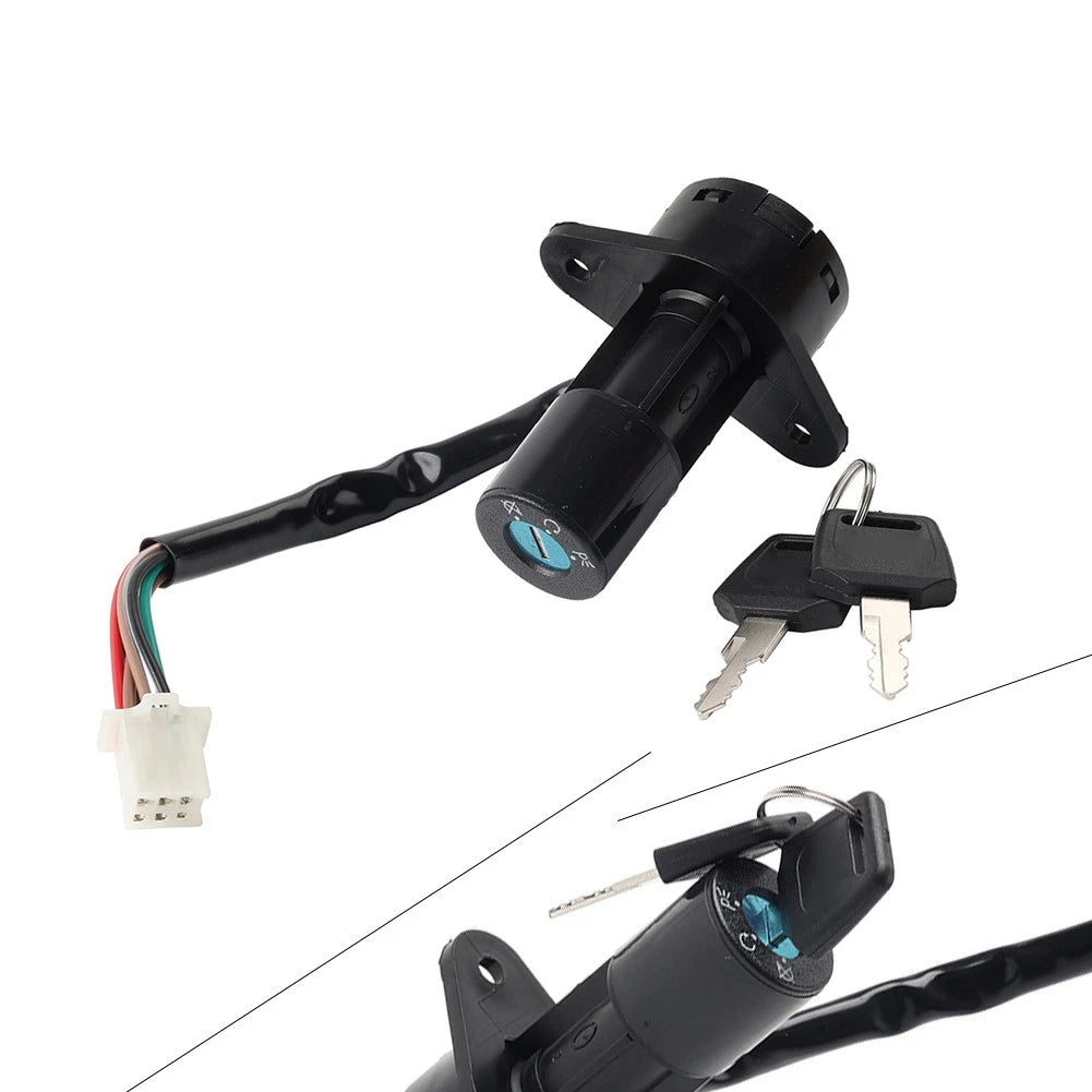 Ignition Switch Lock Set with 2 Keys for Suzuki GS125 (6 Wires)