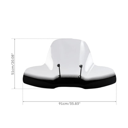ATV Windshield for Polaris, Arctic Cat, Can-Am, Fourtrax, Grizzly, Brute Force