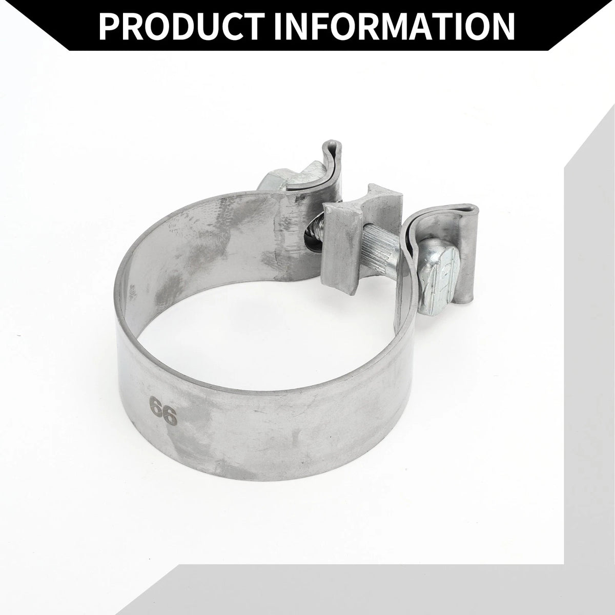 Exhaust Pipe Clamp for Car Stainless Steel 2.60" (30mm)