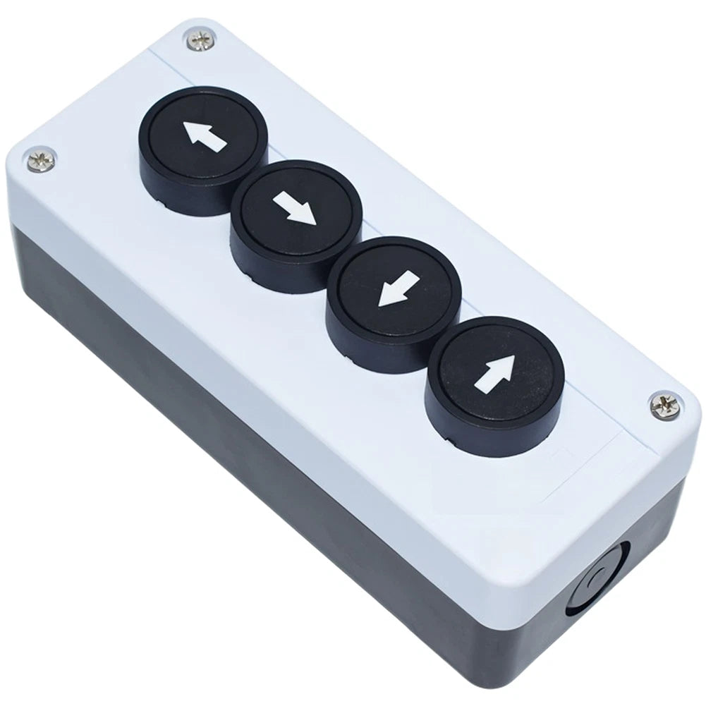 4-Hole Push Button Switch Enclosure for Up Down Control (168x68mm)