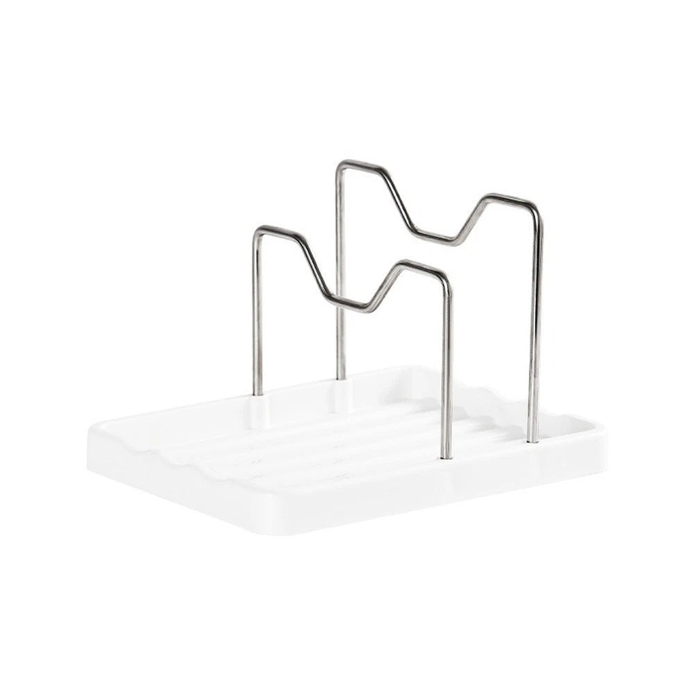 Pot Lid Rack Organizer for Kitchen Countertop - U-Shaped Slots