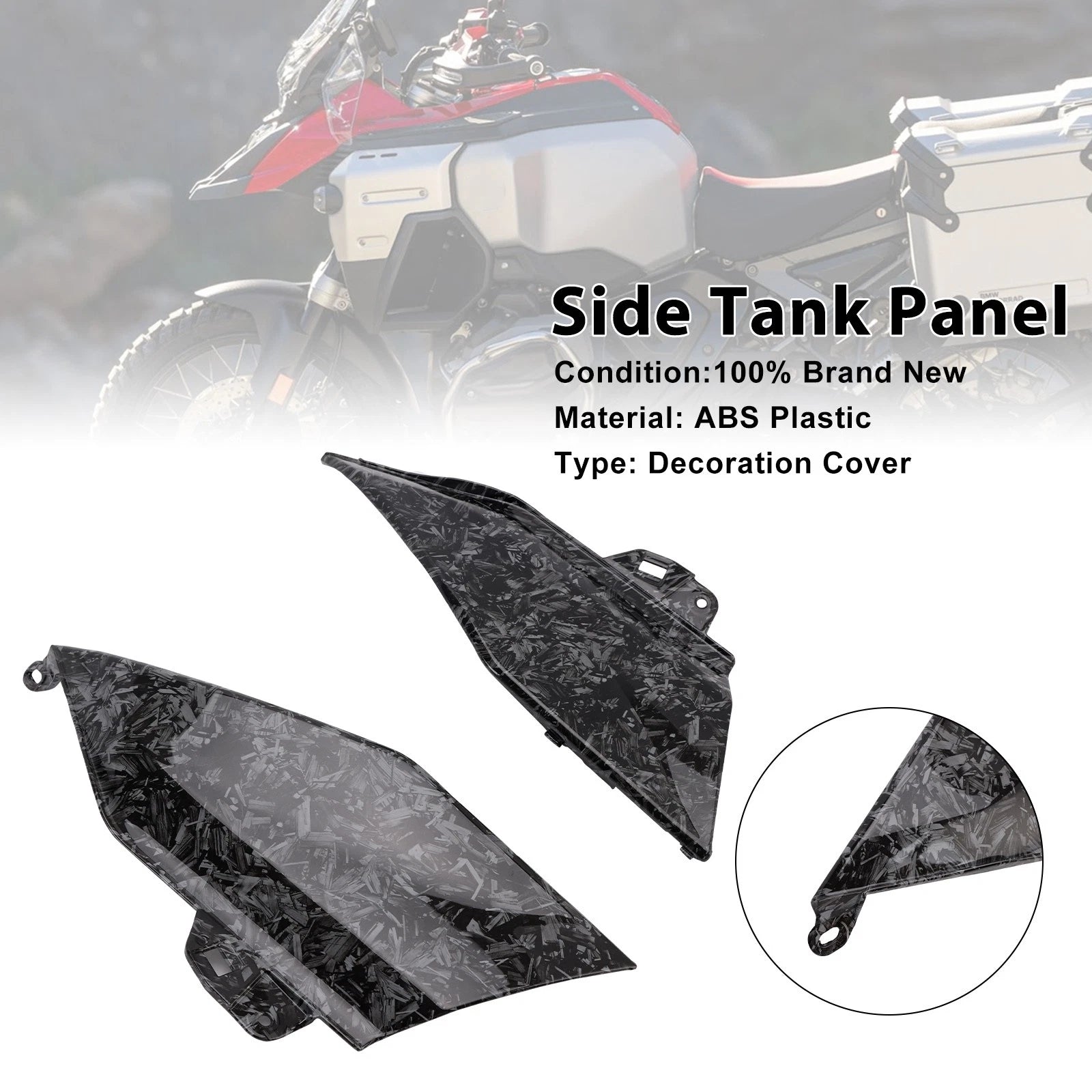 Side Gas Tank Middle Panel Fairing Cowl for BMW R1300GS (2024–2025) Forge A9