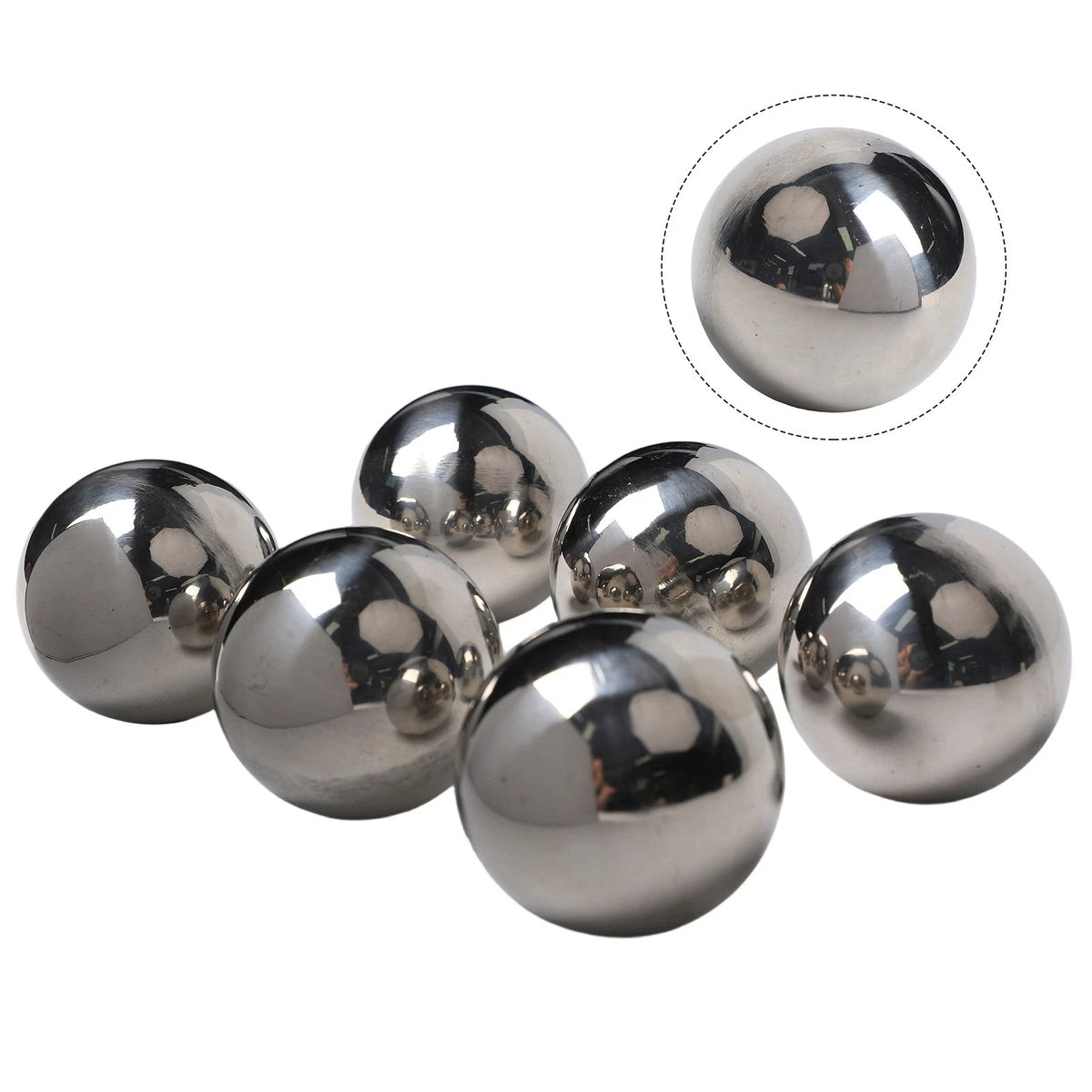 Floating Garden Decor Mirror Finish Spheres - Hollow Metal Balls