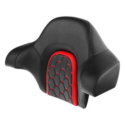 Chopped Trunk Backrest Pad for Harley Touring Street Road Glide (2014–2024)
