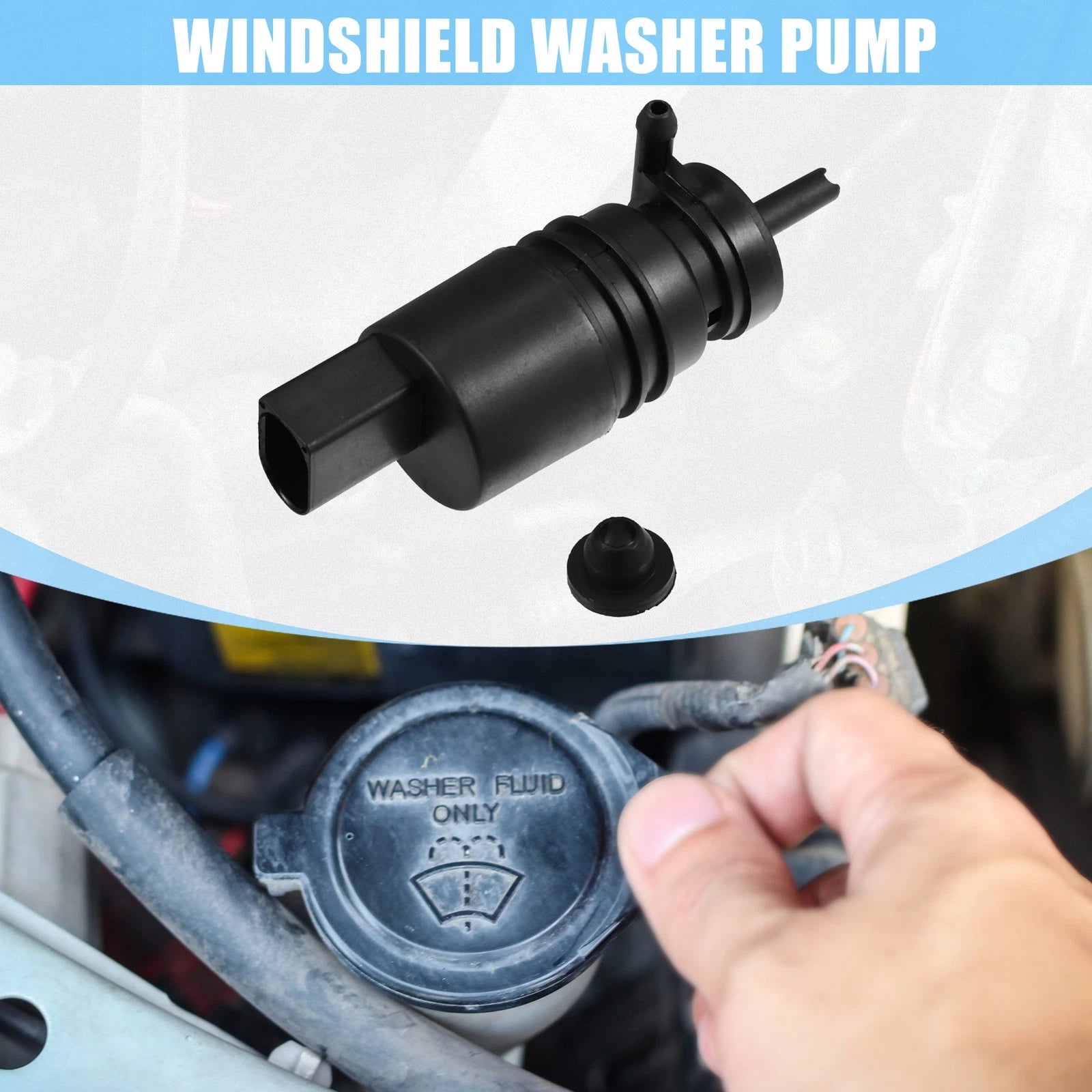 Windshield Washer Motor Pump with Grommet for Honda Pilot (2009–2015)