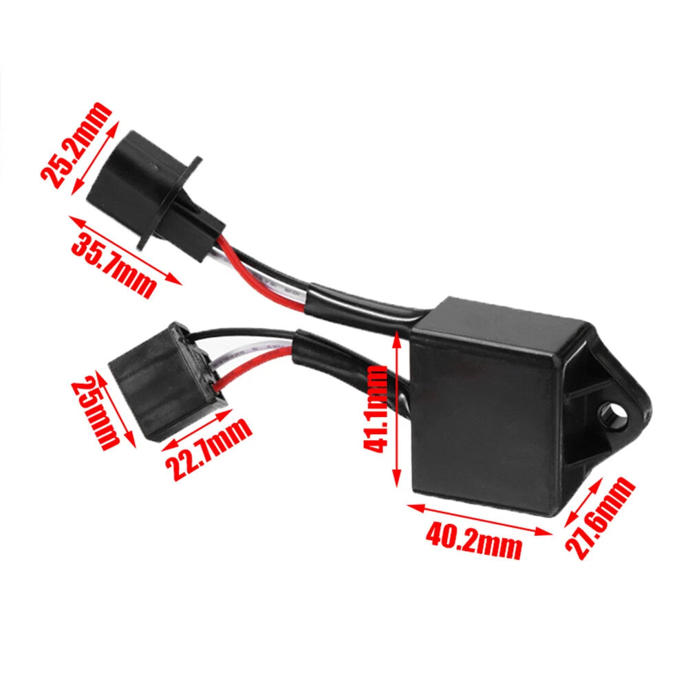 2Pcs H4 to H13 Anti Flicker Decoder for Jeep Wrangler JK (2007–2018)