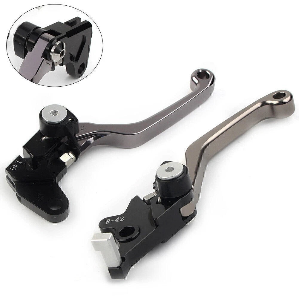 Titanium CNC Pivot Clutch Brake Levers For Suzuki DRZ400S DRZ400SM DRZ400E 00-22