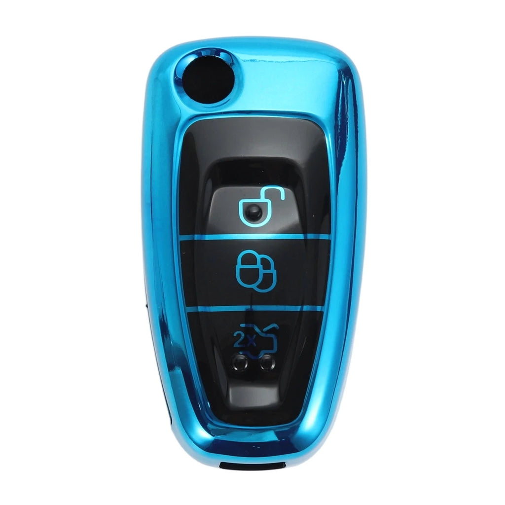 TPU Silicone Car Key Case for Ford Mondeo (3 Buttons)