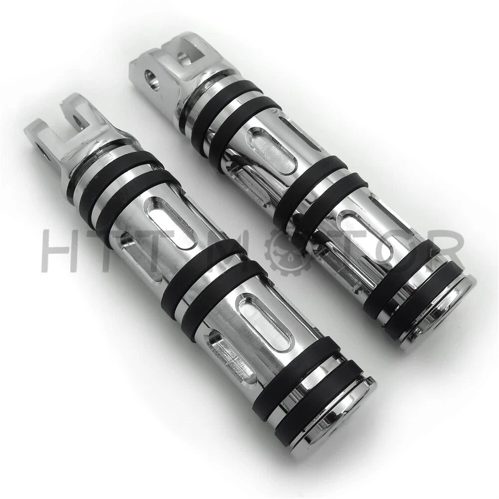 Chrome Edge Cut Footpegs for Harley Breakout FXBR / FXBRS (2018–2019)