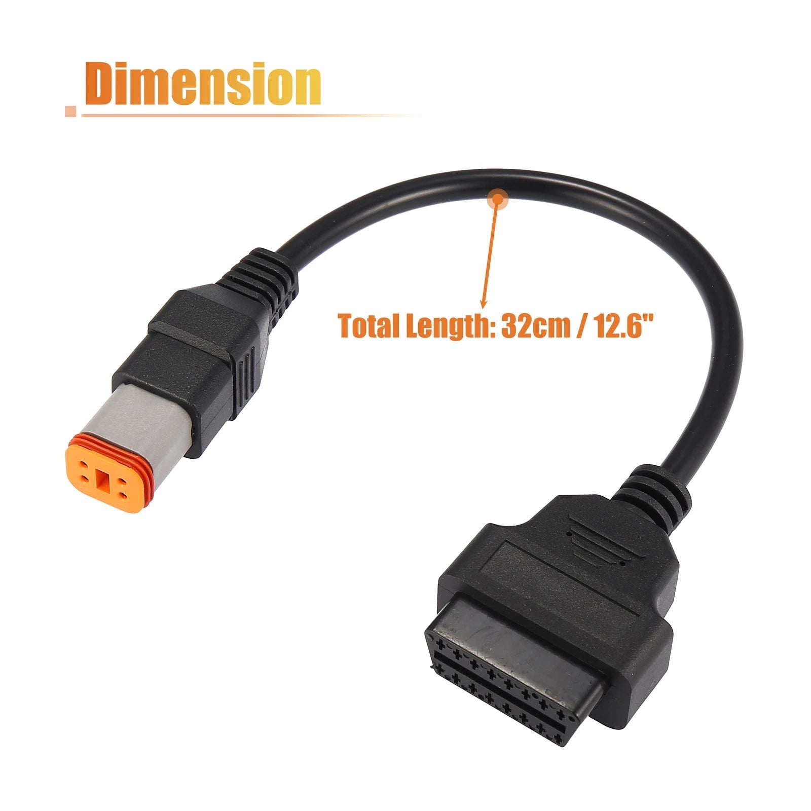 OBD2 Diagnostic Adapter Cable 4 Pin to OBD2 for Harley Davidson (Item)