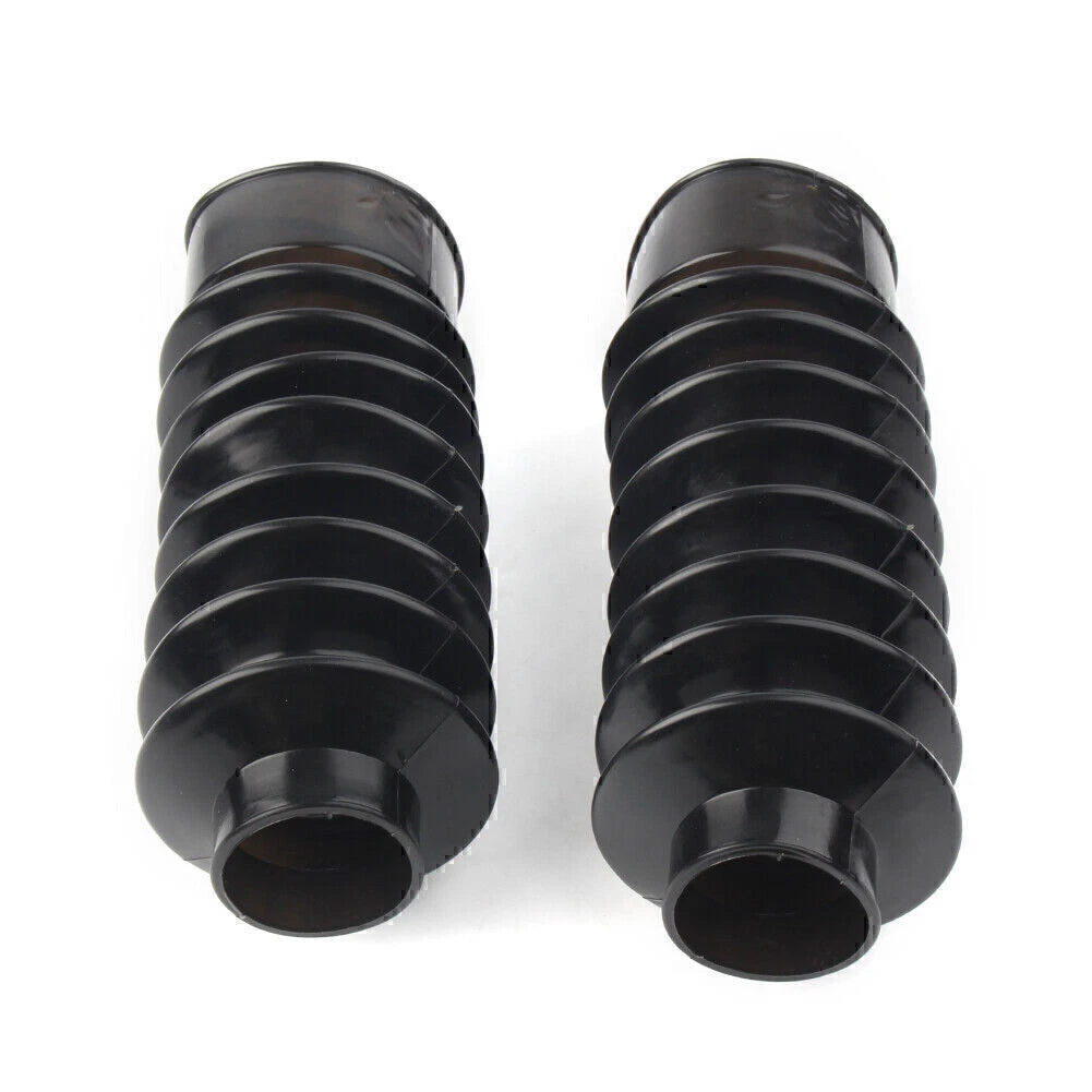2X 41mm Rubber Fork Boot Gator Cover for Harley Softail Dyna (1991–2017)