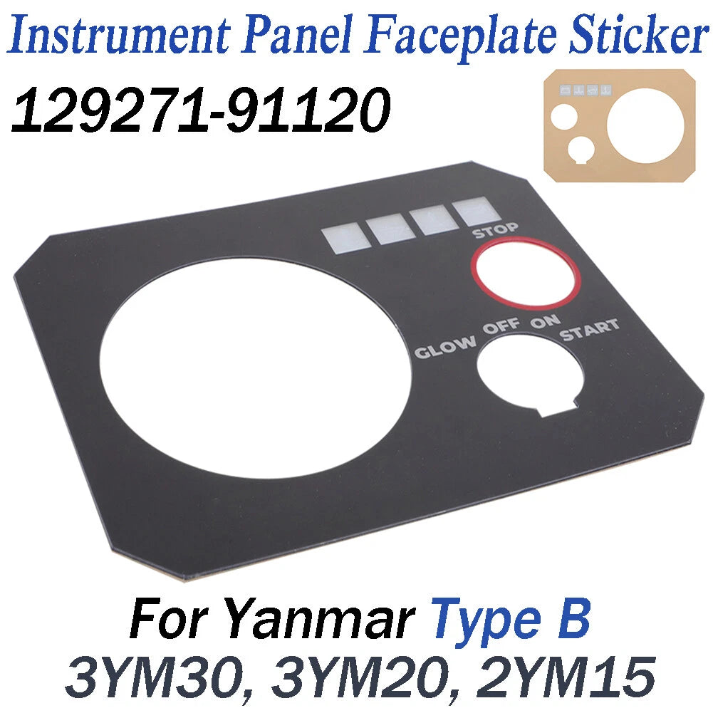 Faceplate Cover for Yanmar 3YM30, 3YM20, 2YM15 (Type B)
