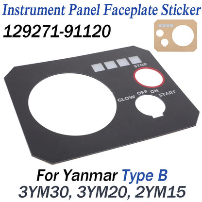 Faceplate Cover for Yanmar 3YM30, 3YM20, 2YM15 (Type B)
