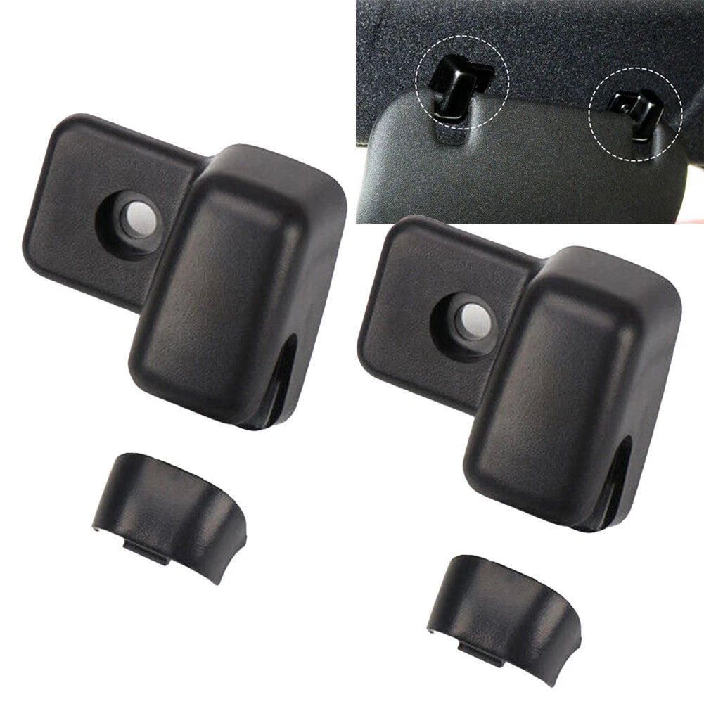2Pcs Side Sun Visor Hook Clip Makeup Mirror for Mini Cooper R55 R56 R60