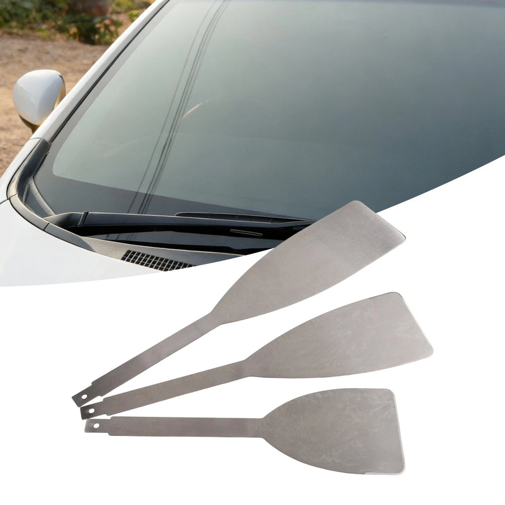 3 Pack Autoglass Removal Blades For Windshield Tool Set Stainless 10/12/14Inch