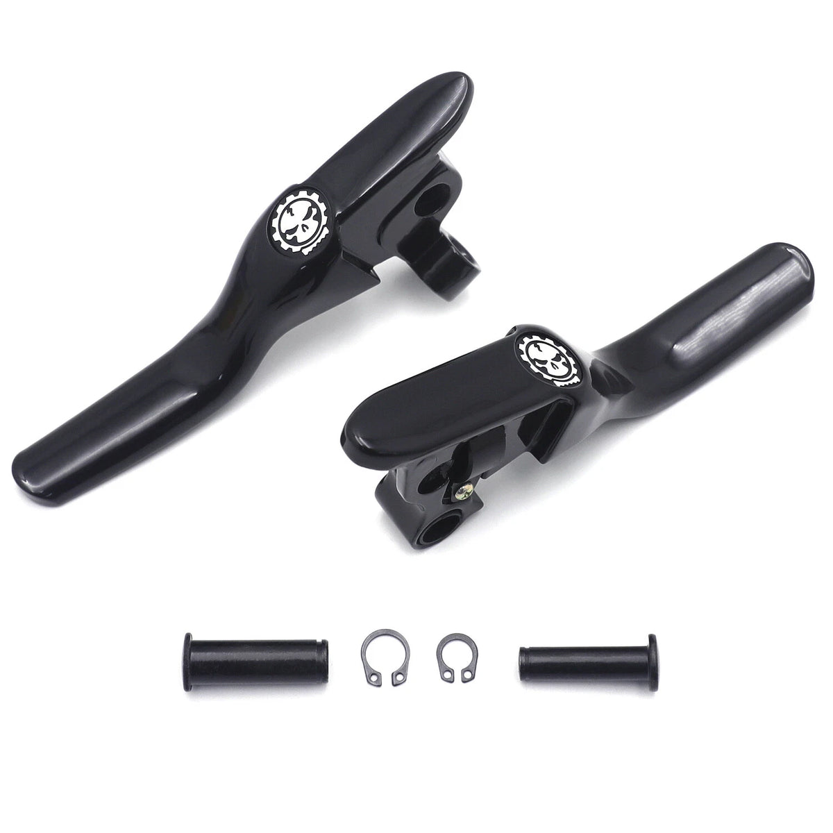 Black Smooth Shorty Brake Clutch Levers for Harley Touring Trike (2008–2013)