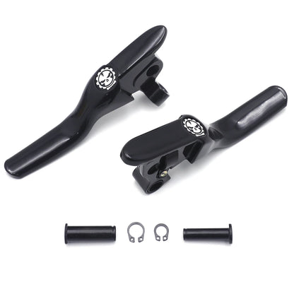 Black Smooth Shorty Brake Clutch Levers for Harley Touring Trike (2008–2013)
