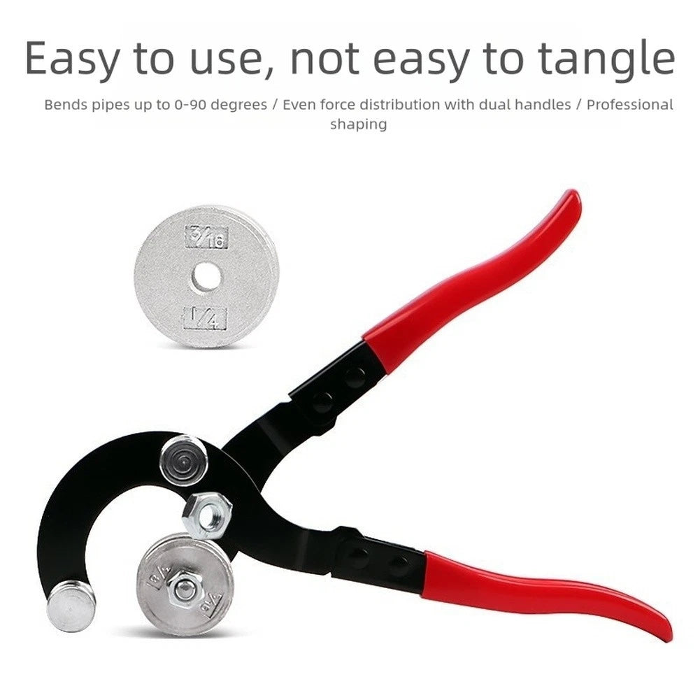 Manual Pipe Bender Tool for Copper Aluminum Tubes (4 Sizes, 10mm Diameter)
