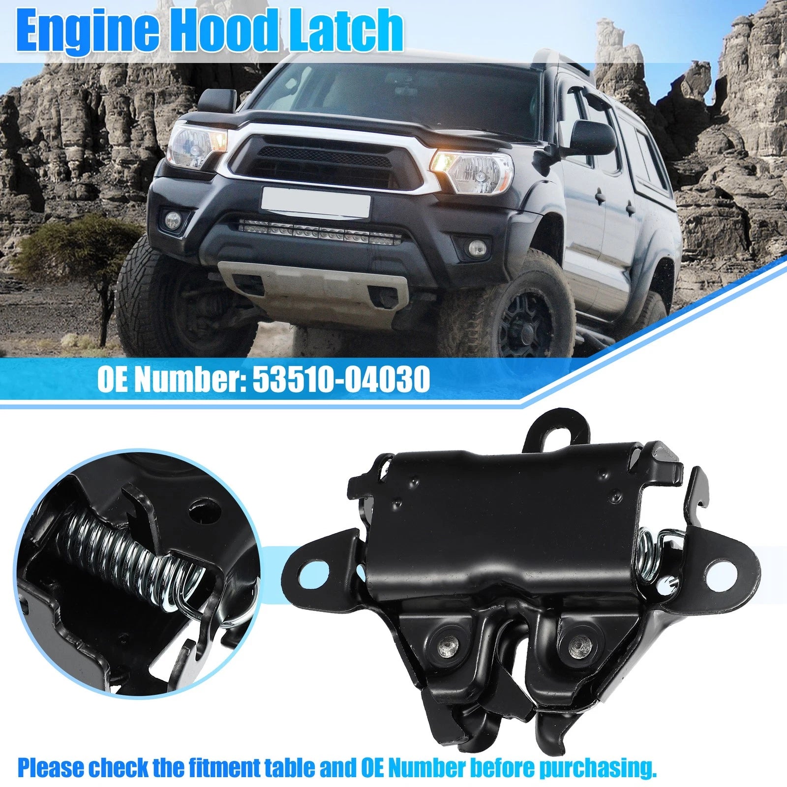 Hood Latch Lock Replacement for Toyota Tacoma (2005–2011)