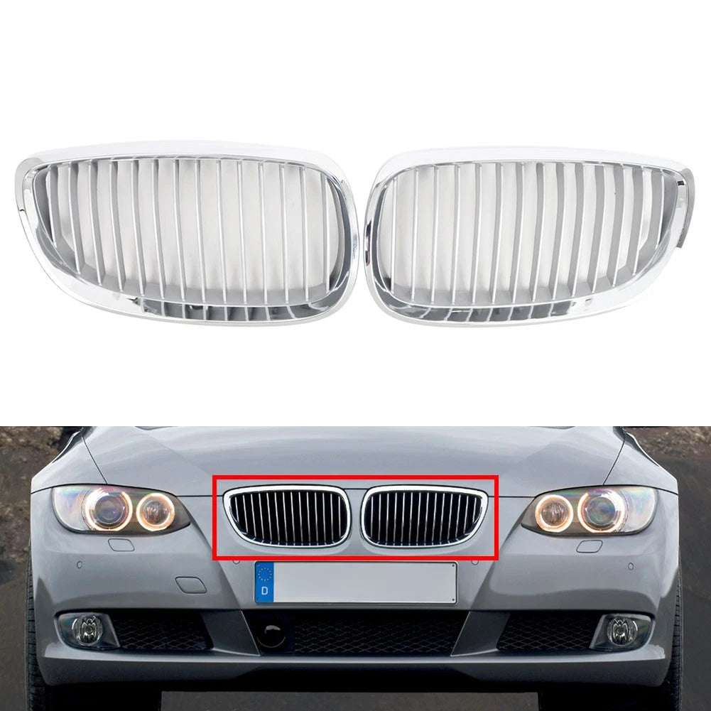 1 Pair Front Hood Kidney Grille for BMW 3 Series E92 E93 (2007–2013)