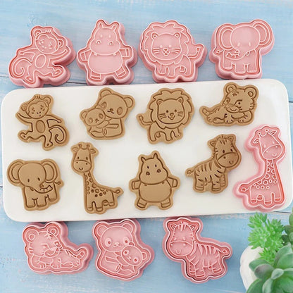 8 Animal Cookie Cutters for Baking Activities