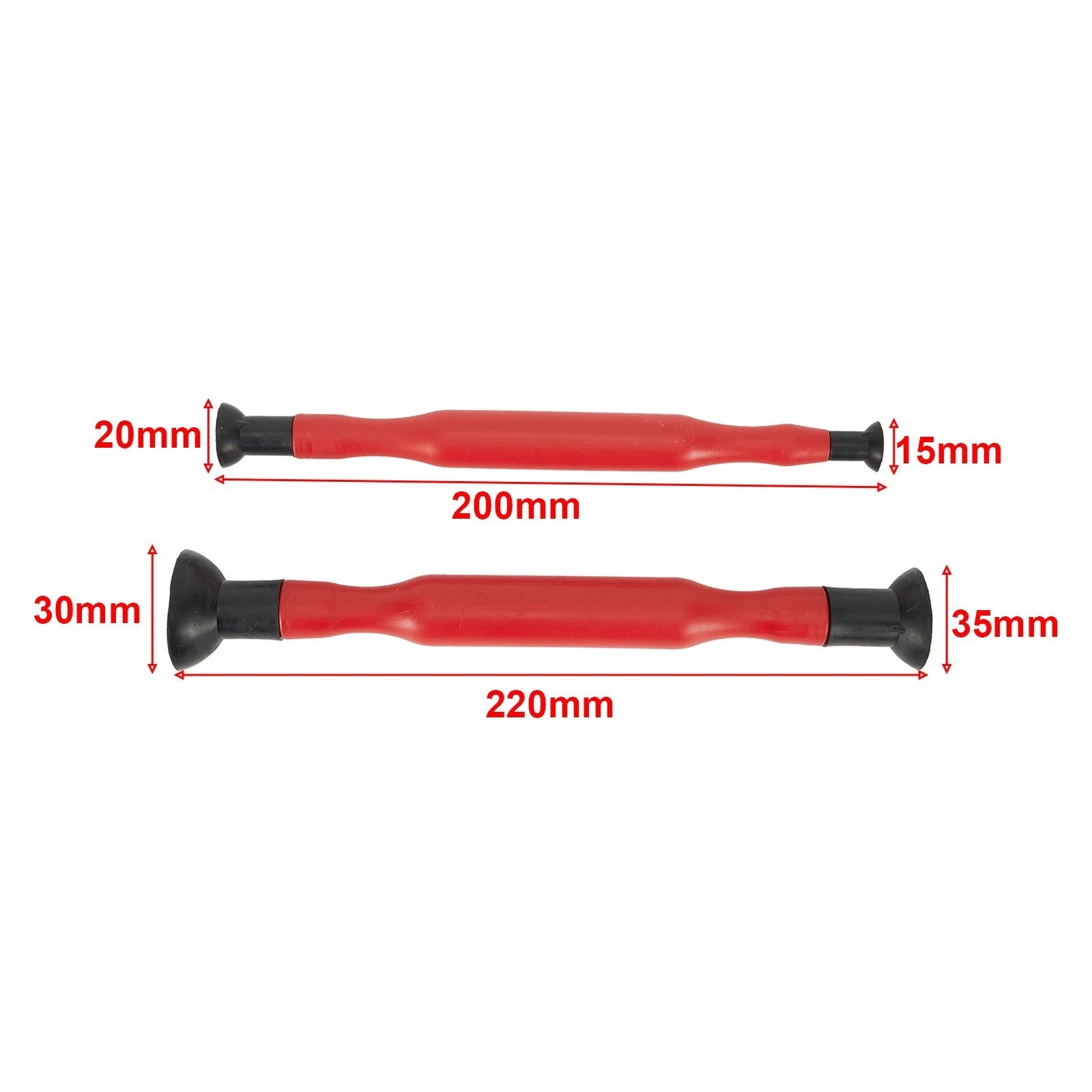 2pc Valve Lapping Tool Set for Engine Valve Grinding (Suction Cup Included)