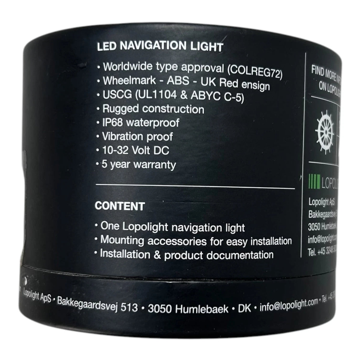 Lopolight 201-014-FB-B Marine Navigation 360 Degree LED Light (USCG 2NM)