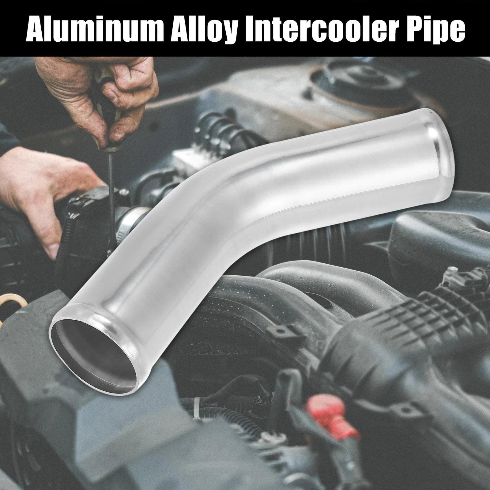 2X Aluminum Alloy Intercooler Pipe 45 Degree for
