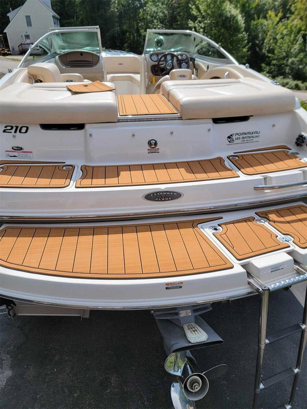 EVA Foam Teak Floor Pad Mat for Chaparral 210 SSI (2007)