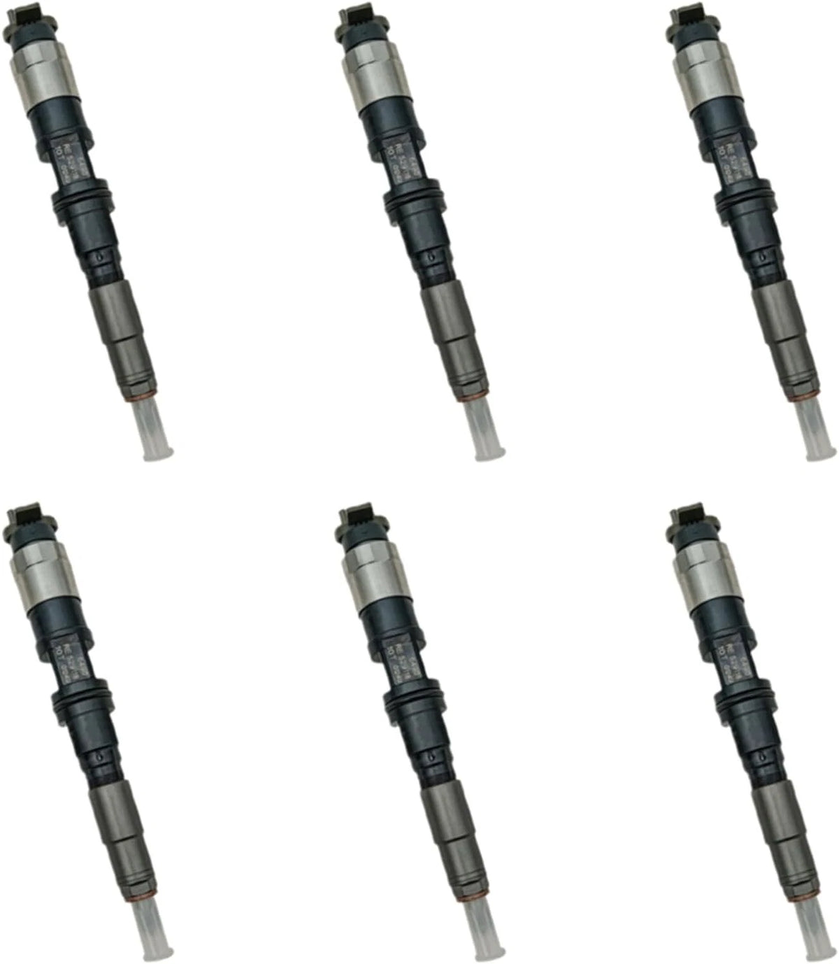 6Pcs Rail Injector 095000-6490 for John Deere HPCR 4045T 6068T