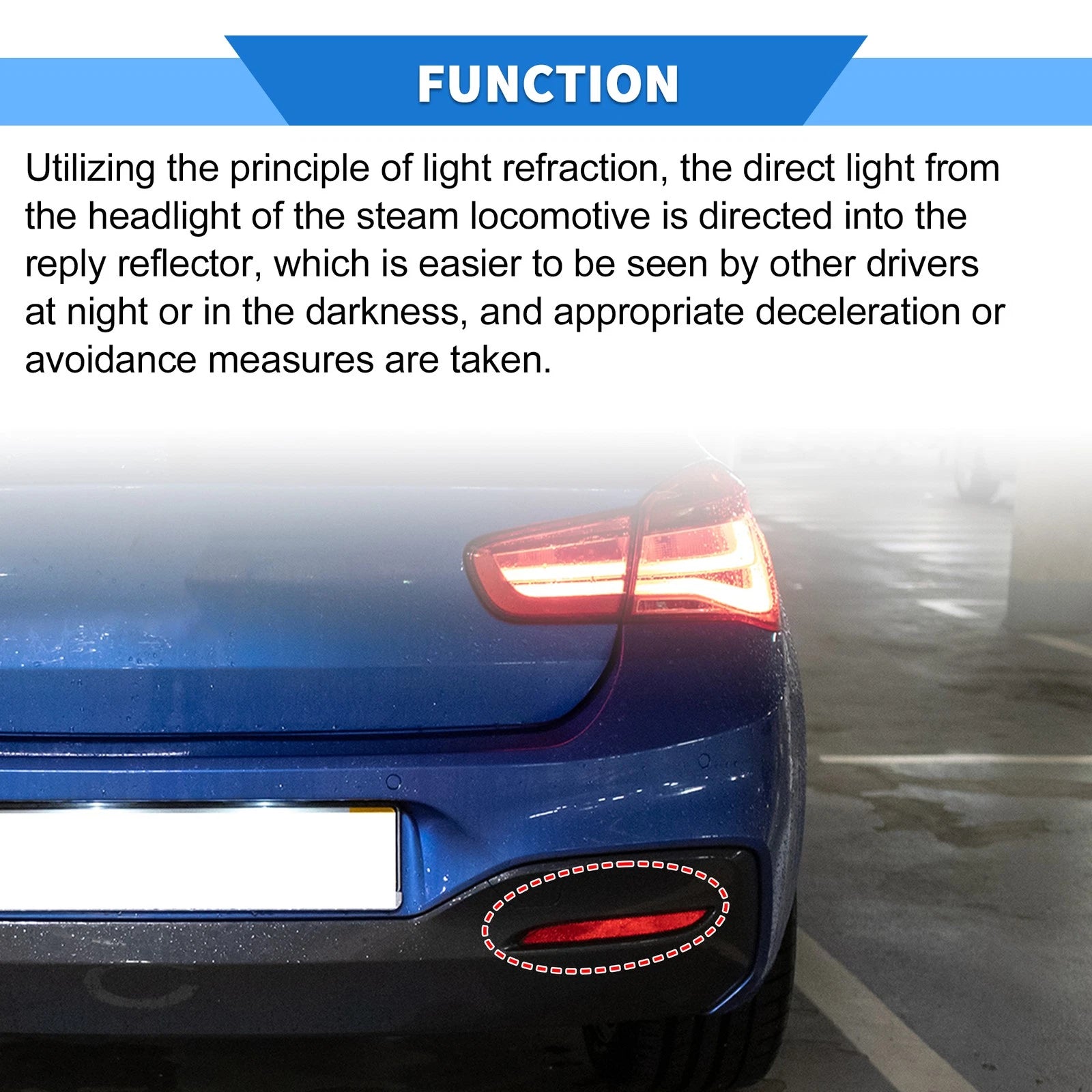 Rear Bumper Reflector Replacement for BMW 1 Series F20 F21 (2015–2016)