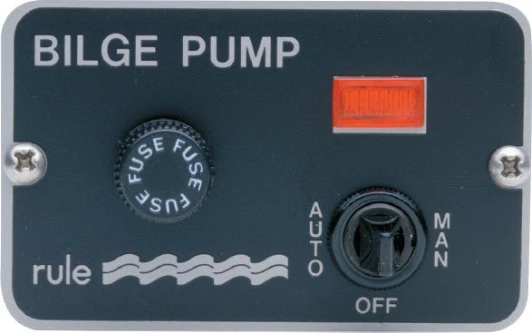 3 Way Deluxe Bilge Pump Switch for Model 41 (12V) RWB 23 Lighted Panel