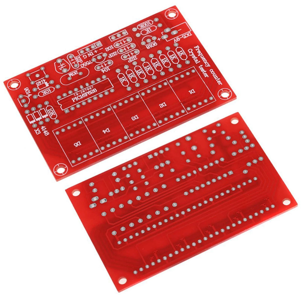 Automatic Range Conversion Crystal Frequency Counter Tester LED PCB