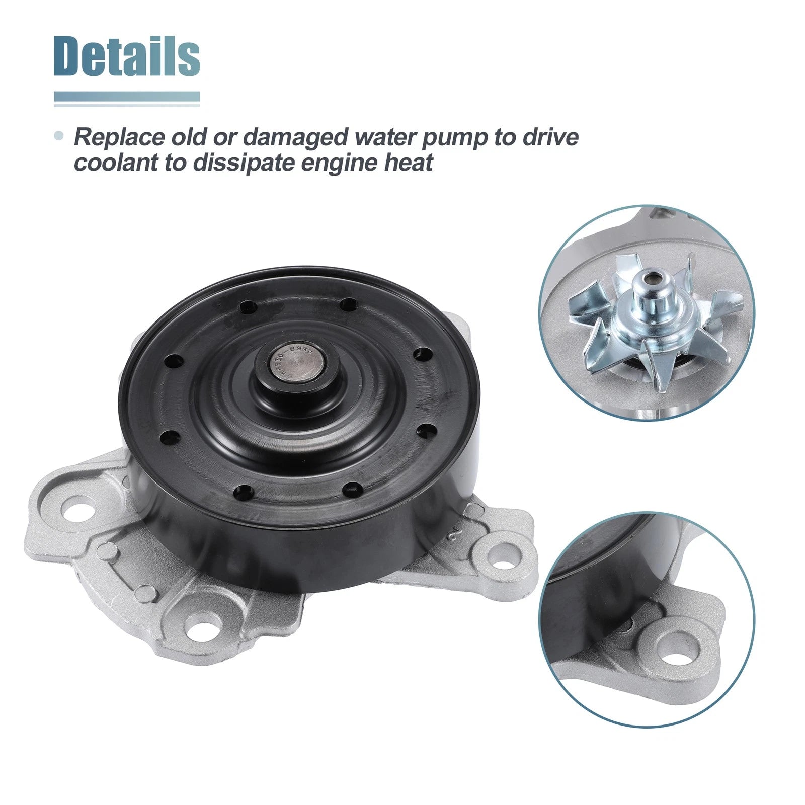 Engine Water Pump Replacement for Toyota Corolla 2009–2019 Matrix 2009–2014