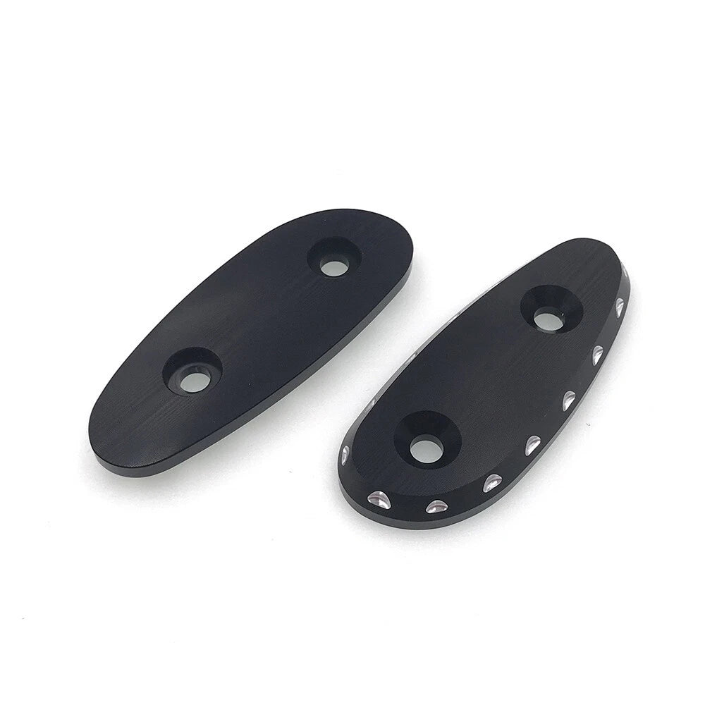 Pair Block Off Cap Base Mirror Hole Covers for Suzuki Hayabusa GSX1300R (1999–2022)