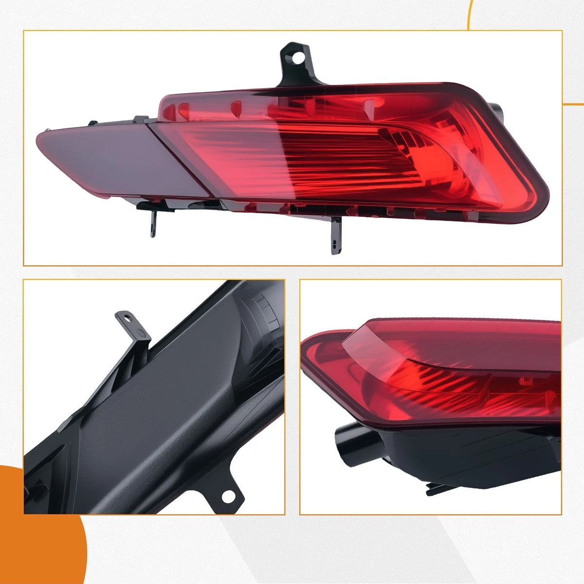 Bumper Reflector for Volvo XC60 (2014–2017) 31353286 Right Passenger Side ABS