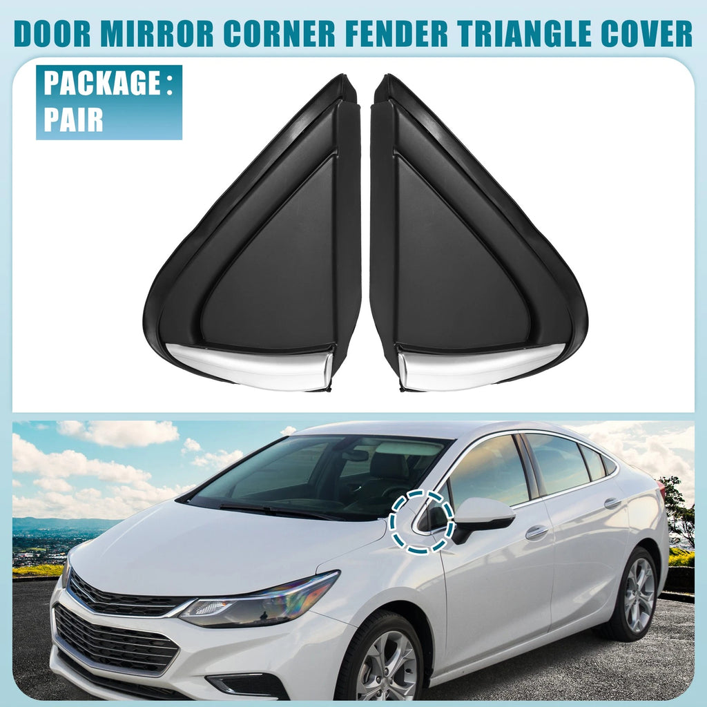 Mirror Corner Fender Triangle Cover Pair Replacement for Chevrolet (2003–2006)