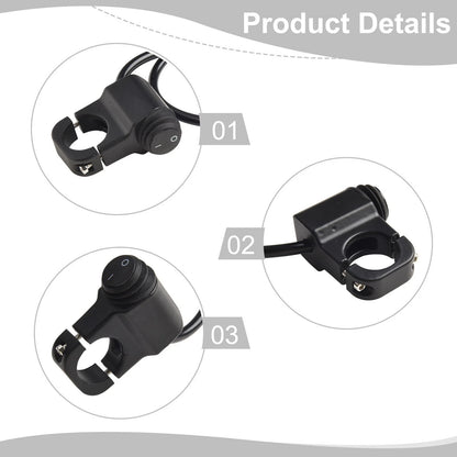 Headlight Switch for Motorcycle (22-23mm Handlebar)