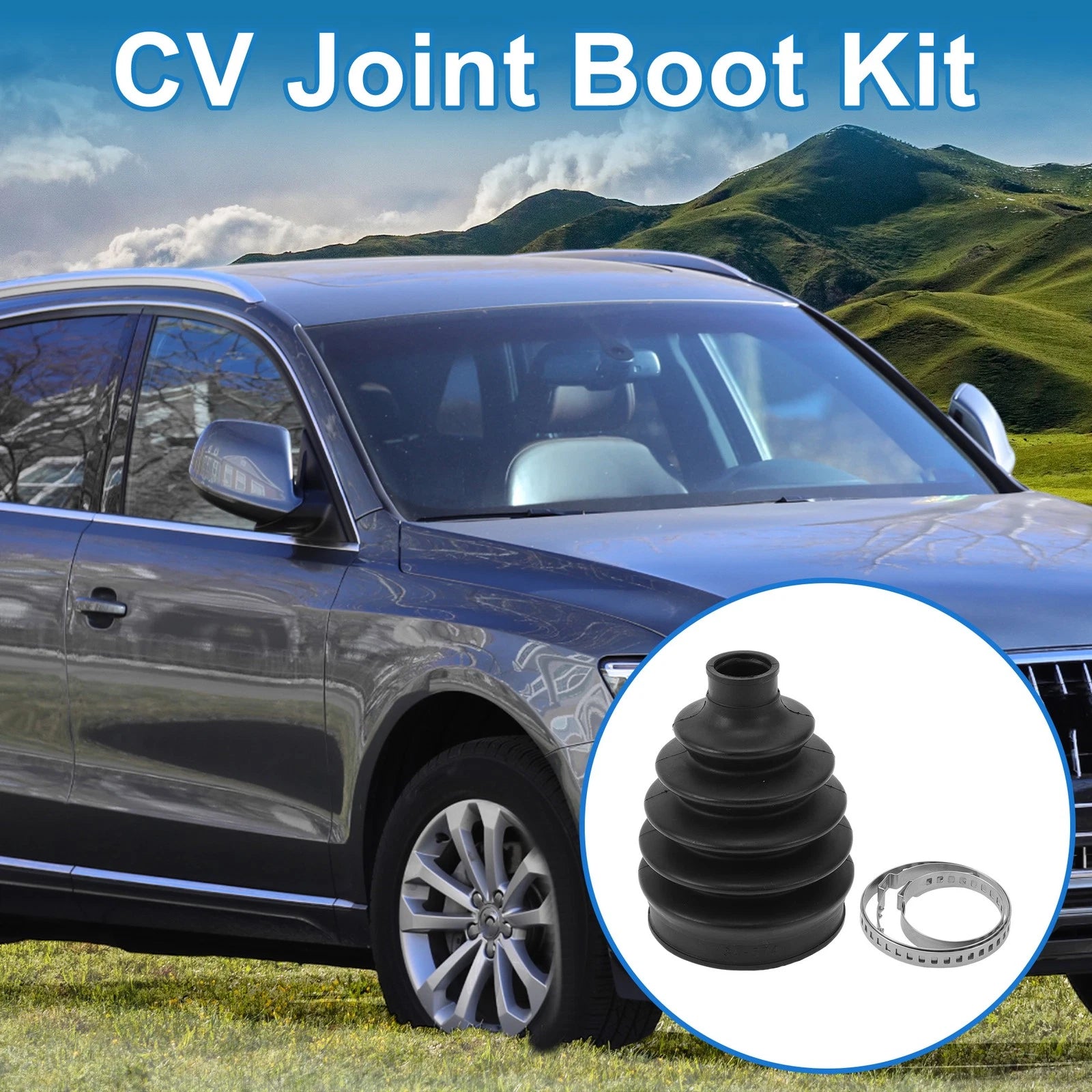 Outer CV Joint Boot Kit Replacement with Clamps for Audi Q5 (2013–2017)