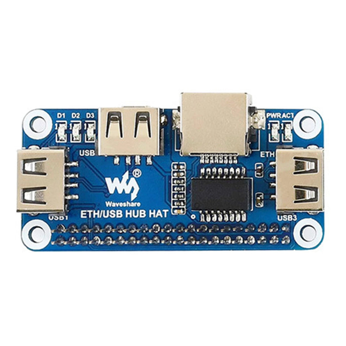 3X USB 2.0 Ethernet to RJ45 Hub Extension Board for Raspberry Pi Zero