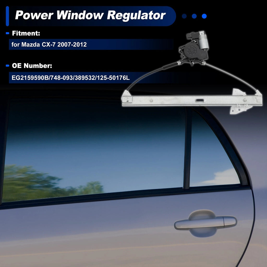 Front Left Power Window Regulator with Motor for Mazda CX-7 (2007–2012)