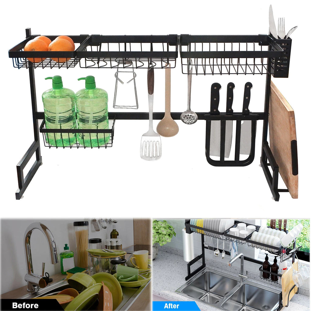 Over The Sink Dish Drying Rack for Kitchen (85CM)