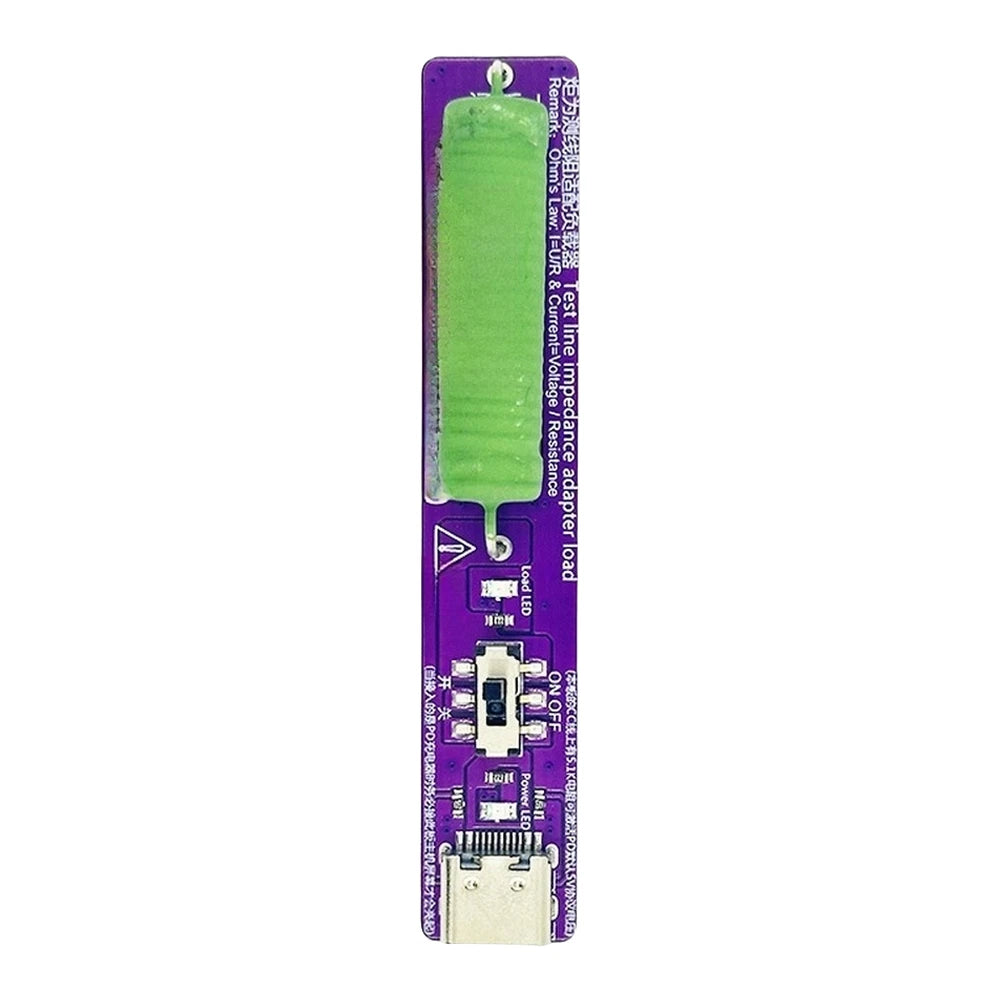 Type-C Resistance Load Tester with LED Display for Cable Performance Test